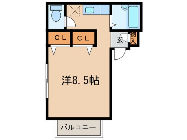 カーサラフィネの物件間取画像